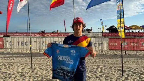 Marcos Antón Camiseta de la Carrera de la Gaurdia Civil de Zamora en Nueva Zelanda