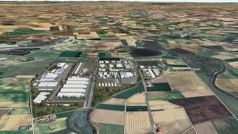 Recreación en vista aérea del ámbito del PRAT “Zamora Norte”