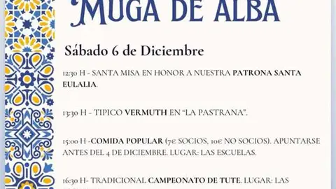 cartel fiestas Muga de Alba