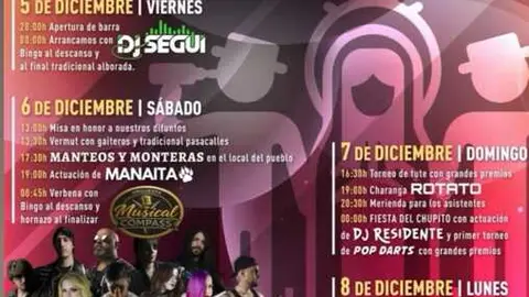 cartel fiestas de Ribas