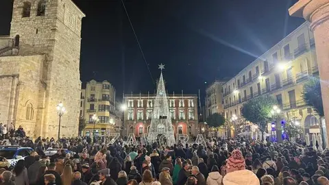 ambiente de Navidad por las calles de Zamora 