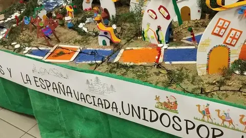 Zamora protagonistas de un Belén en el colegio madrileño Eugenio María de Hostos 1