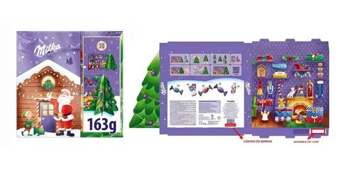 calendario de adviento milka pop-up 3D