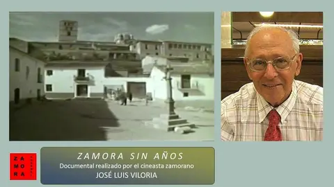 Viloria y la imagen del documental sobre Zamora. Foto Youtube