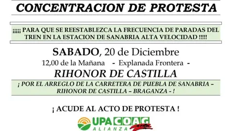 Concentracion UPA-COAG Rihanor de Castilla