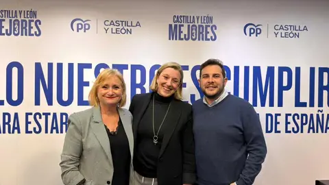 Leticia Garc&iacute;a, Isabel Blanco y V&iacute;ctor L&oacute;pez de la Parte