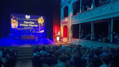 Narciso Prieto pregona la Navidad en el Teatro Principal