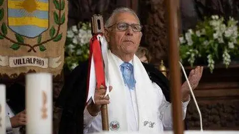 Pablo Madro&ntilde;o, en la escenificaci&oacute;n del Voto de Villalpando