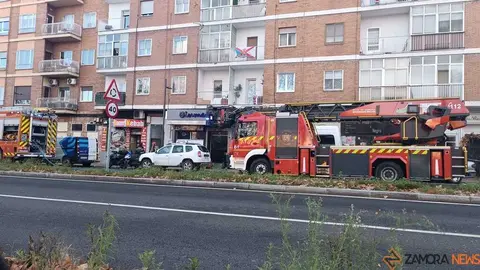 incendio en un establecimiento de Zamora 