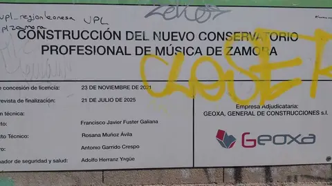 cartel obras conservatorio