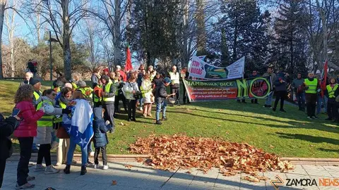 cacerolada contra las plantas de biog&aacute;s en Zamora _2