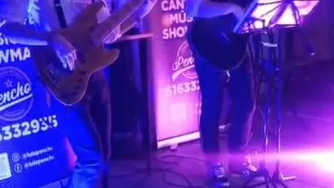 Pencho actuaci&oacute;n musical Cubillos