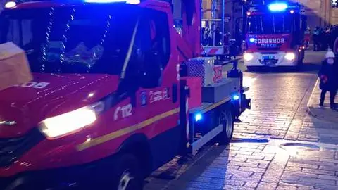 Bomberos en la comitiva de la Cabalgata