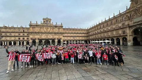 Aficionados del Zamora CF en Salamanca
