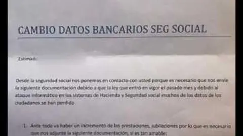 fraude carta seguridad social