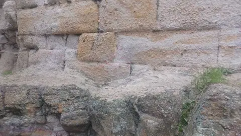 Limpian las pintadas en la muralla Zamora (2)