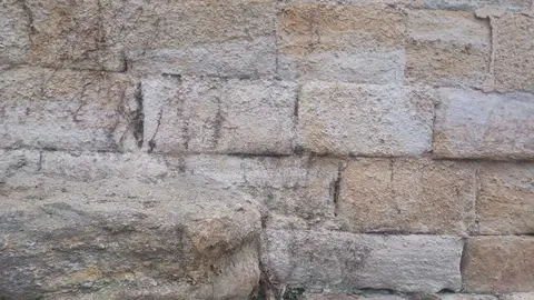 Limpian las pintadas en la muralla Zamora (4)