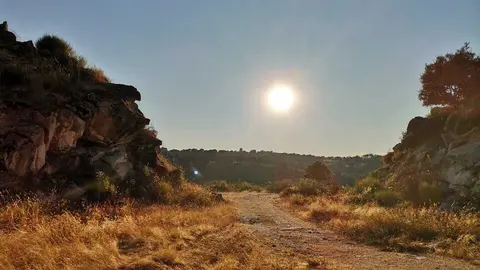 Imagen de la cantera al atardecer