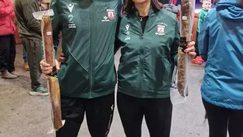 Reyes Gutierrez y Raul Glz vecendores en los 4.6 km. de el Carpio