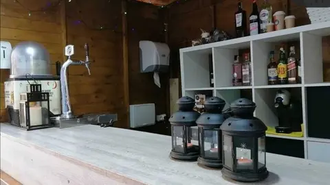 Interior de un establecimiento hostelero