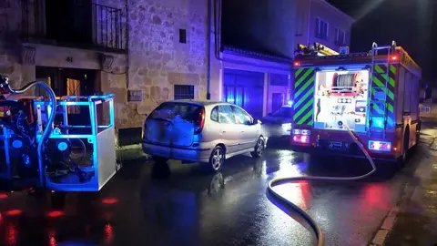 incendio en una vivienda de Corrales del Vino