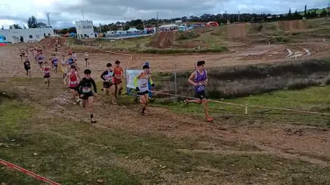 Adrian Sanchez Gallego en un punto de la dura carrera