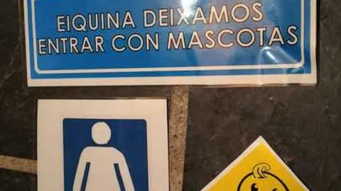 Carteles en sanabr&eacute;s