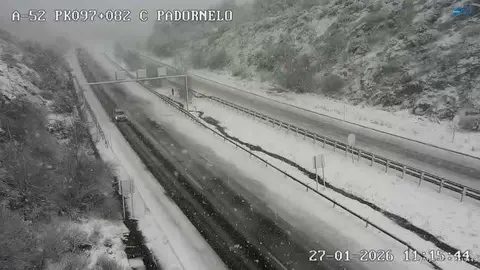 A-52 Pardonelo nieve carreteras