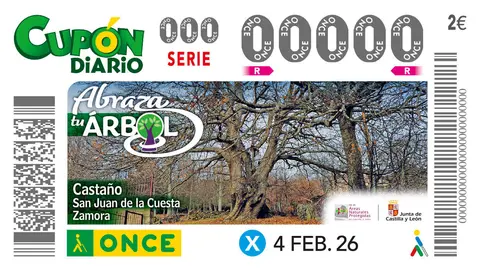 Cup&oacute;n ONCE Casta&ntilde;o San Juan de la Cuesta