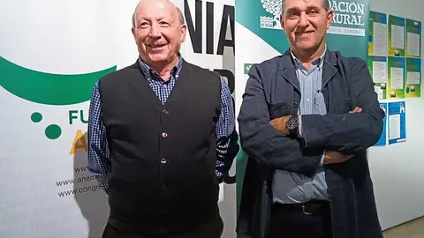 F&eacute;lix Roncero y Manuel Moreno, en las jornadas de la Alh&oacute;ndiga