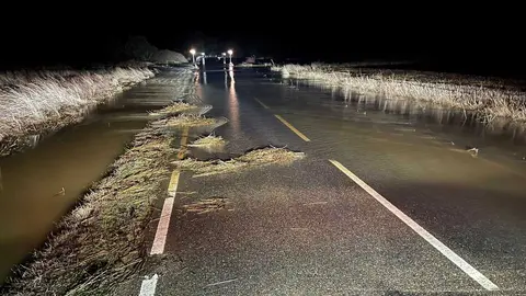 carretera cortada en los Valles de Benavente 3