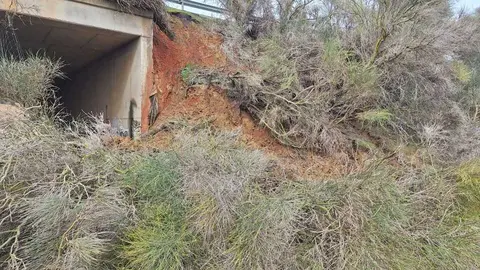 Aleta desprendida en la A-52