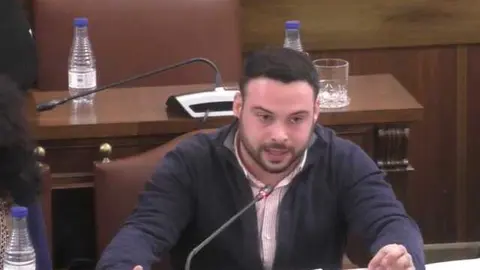 Eloy Tom&eacute; en un Pleno de la Diputaci&oacute;n. Imagen de Archivo