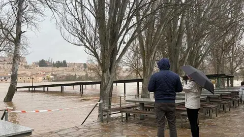 el r&iacute;o Duero a su paso por Zamora en un d&iacute;a nublado _25