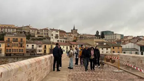 el r&iacute;o Duero a su paso por Zamora en un d&iacute;a nublado _28