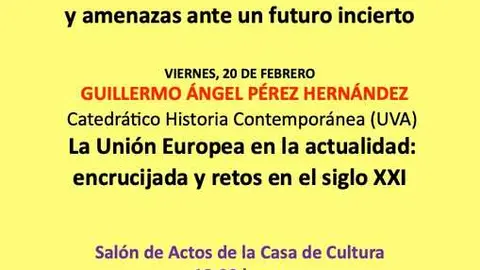 Conferencias El mundo en que vivimos