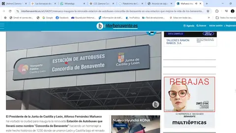 Estaci&oacute;n de autobuses de Benavente