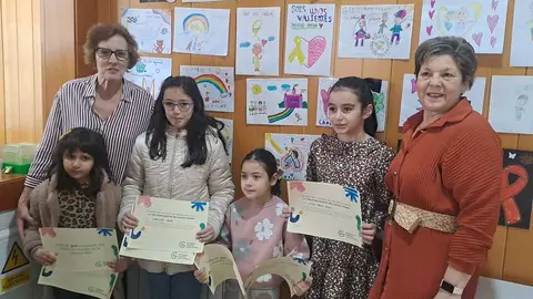 Ganadores del concurso de dibujo C&aacute;ncer Infantil de la AECC Toro