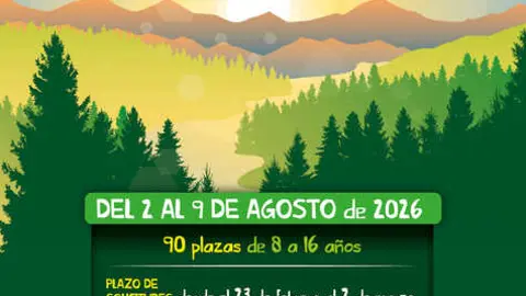 cartel campamento Diputaci&oacute;n