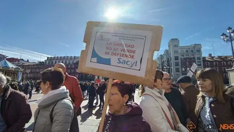 Zamora presente en la manifiestaci&oacute;n de la Sanidad en Valladolid  _9