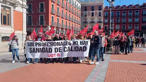 Zamora presente en la manifiestaci&oacute;n de la Sanidad en Valladolid  _27