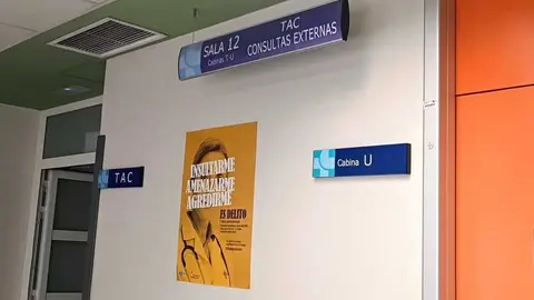  zona TAC  hospital Virgen de la Concha-  imagen de archivo 