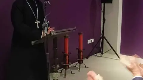 El obispo clausura el acto