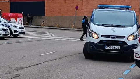 furg&oacute;n polic&iacute;a municipal en el atropello de la Plaza de Toros