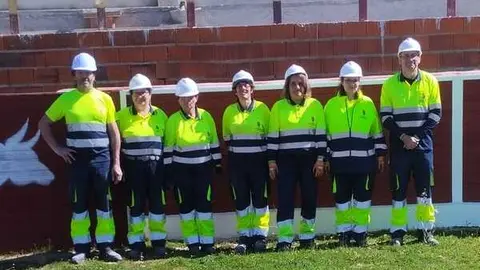 Integrantes del Plan Empleo en Sanzoles