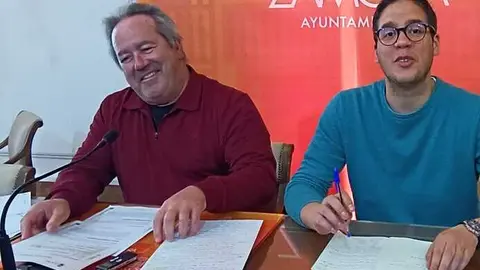 Rueda de prensa del alcalde y el concejal Pablo Novo. Imagen de archivo