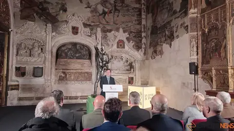 Visita de Ma&ntilde;ueco a las Edades del Hombre Zamora