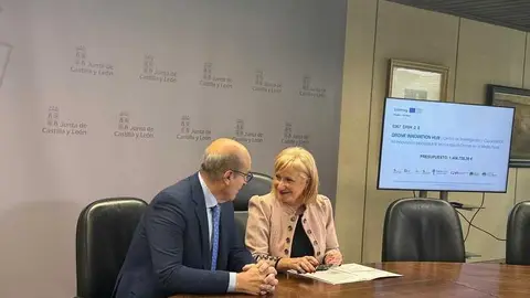 Leticia Garc&iacute;a, presentaci&oacute;n Drone Innovation Hub