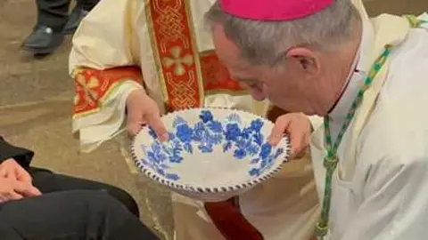 Lavatorio de los pies en la Di&oacute;esis de Zamora