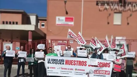Concentraci&oacute;n de CC OO en La Vaguada